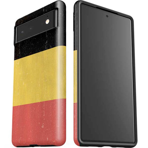 Belgium Flag Distressed Google Pixel 6 Case